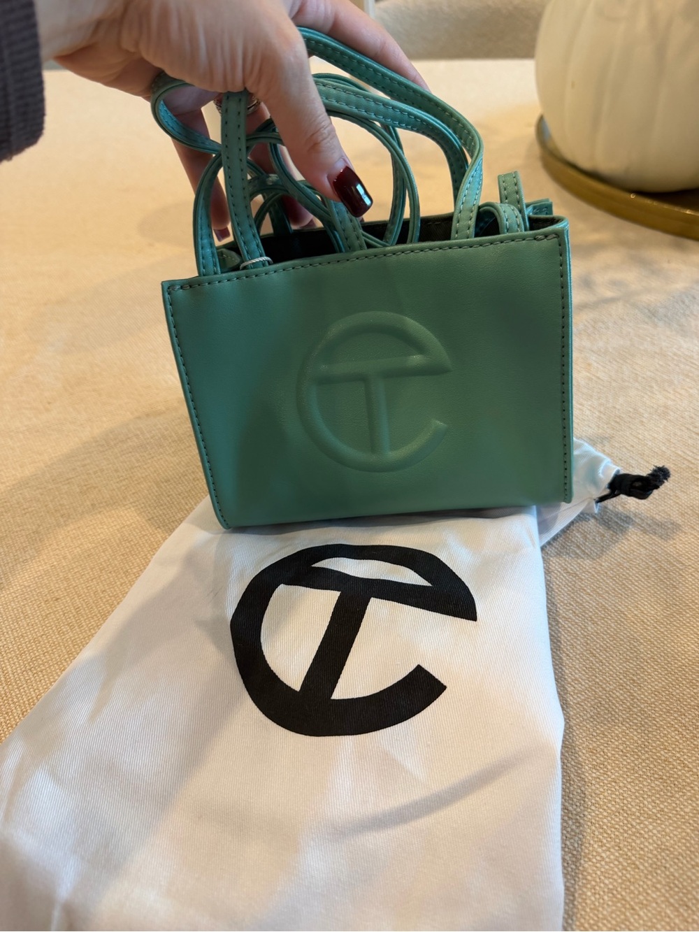 Telfar Mini Shopping Bag in Mint Green